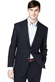 Big & Tall Linen Blend 2 Button Jacket