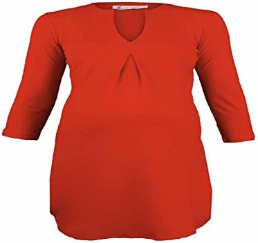 Queen Mum Women's V Neck Tunic M 400 Red