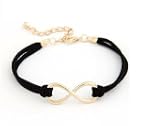 Bracelet Infini Cordon Noir