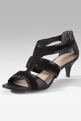 Autograph Suede Snakeskin & Cage Design Sandals [T02-1901-S-LCTB]