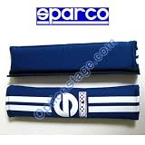 Sparco (2 Inch) 77 Line Blue Color Seat Belt Shoulder Harness Pad