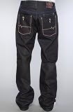 LRG The Escalator Classic 47 Fit Jeans in Raw Dark Indigo Wash,Denim for Men