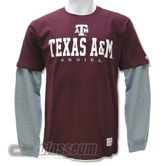 Buy Texas A&M Aggies NCAA T-shirt Long Sleeve Combo by Colosseum Athletics