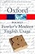 Pocket Fowler's Modern English Usage (Oxford Paperback Reference)