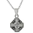 Sterling Silver Children's Celtic Cross Necklace