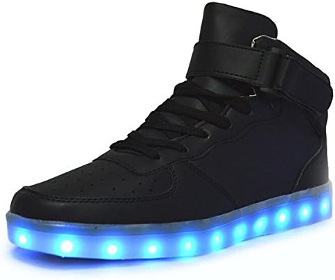 NINICAT LED Fashion sneakers Casual shoes Hip-Hop shoes for women and men's/10.5 D/11 B