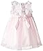 Bonnie Jean Baby Girls Bonaz Lace Dress, Pink, 0-3M - 24M