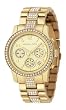 Michael Kors #MK5109 Women's Gold Tone Crystal Accented Chronograph Watch