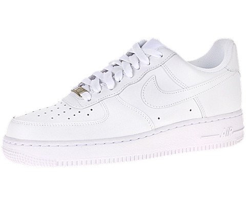 Nike Women's NIKE WMNS AIR FORCE 1 '07 BASKETBALL SHOES 6.5 (WHITE/WHITE)