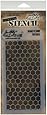 Stampers Anonymous Tim Holtz Layered Stencil, 4.125 by 8.5-Inch, Honeycomb