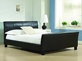 Winchester Brown 4ft 6 Double Sleigh Bed