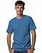 Hanes Short Sleeve Beefy Pocket T-Shirt - 5190, Denim Blue, XX-Large