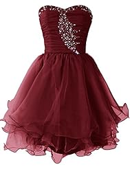 Cocktail Short Organza Evening Dress/Homecoming Dress/Bridesmaid Dress/Prom Dress/Party Dress 