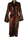 Up2date Fashion Women's Long Satin Robe, Style#gwn02, Orange