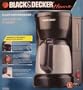 Black & Decker DCM600BT 5-Cup Thermal Coffeemaker, Black