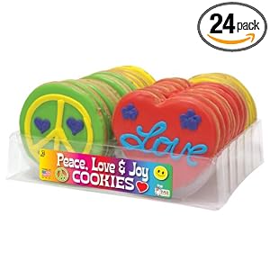 Peace, Love and Joy Decorated Cookies Tray Peace, Love and Joy Decorated Cookies Tray