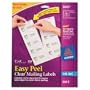 Avery 8663 Ink jet clear address labels, 2 x 4, 250 per pack