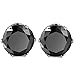 Besteel 2 Pairs Stainless Steel Mens Womens CZ Stud Earrings Pierced Earrings Black 20G 3-8mm (G:6 pairs)