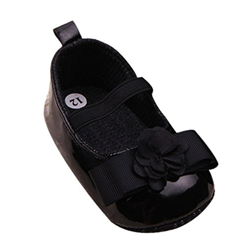 Weixinbuy Toddler Baby Girl PU Leather Soft Sole Princess Crib Shoes