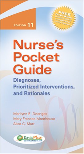City Travel Guides Discounted  Books : Nurse's Pocket Guide: Diagnoses, Prioritized Interventions, and Rationales (Nurses Pocket Guide)