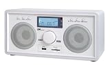 DK Digital RSU-150 Uhrenradio mit MP3, USB 1.1 und Kartenleser weiss (inkl. 25,- EUR Fluggutschein) - 