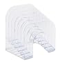 Rubbermaid 96600 Optimizers multifunctional six-tier jumbo incline sorter, lette/a4, clear