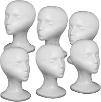 (6 Pack) Styrofoam Model Heads - 