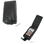 Noir Luxe Black Leather Premium Flip Case for LG Viewty KU990
