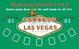 LA Rug Las Vegas Black Jack Rug 22x35