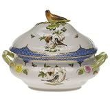 10 Tureen with Bird (4 quarts) - Herend Rothschild Bird Blue