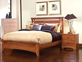 Park Place Full/Queen Panel Bed with Nightstand In Cherry Finish by Standar ....
