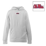 Mississippi Rebels Hoodie Sweatshirt - NCAA Antigua Youth Signature Hood White