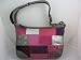 Coach Holiday Patchwork Large East West Duffle Hobo Handbag Pink Pewter 12865