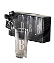 Cosmopolitan Home by Mud Pie, Set of 4 Highball Glasses with Monogram Initial S