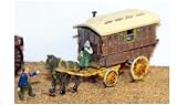 N Scale (1/148th) Model Kit Gypsy caravan, horse & figures This item is NOT a TOY - Please Read Full Product Description.IMAGE