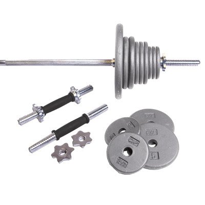 CAP Barbell Regular Grey 160 lb Weight Set