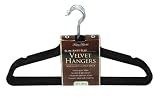 6 PACK OF CHOCOLATE ANTISLIP DURABLE VELVET HANGERS