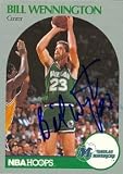 Bill Wennington Autographed/Hand Signed Basketball card (Dallas Mavericks) 1990 Hoops #89