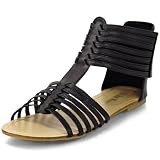 Produkt-Bild: Damen Kn&ouml;chel Riemchen Sandalen m. Klettverschluss M127