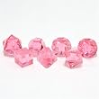 GameScience: Polyhedral 7-Die Set - Translucent / Gem Un-Inked Precision Edge Dice - Rubellite (Laser Red)