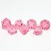 GameScience: Polyhedral 7-Die Set - Translucent / Gem Un-Inked Precision Edge Dice - Rubellite (Laser Red)