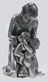 A MOTHERS LOVE Sculpture of mother with 2 children