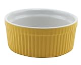 BIA Cordon Bleu 10-Ounce Individual Souffle, Set of 4, Two-Tone Citrus White by Bia Cordon Bleu