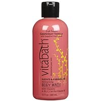Vitabath Bath and Shower Gel, Grapefruit Vanilla, 12 Ounce