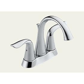 Delta 2538 Lahara Double-Handle Lavatory Faucet, Chrome by Delta Faucet