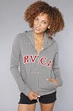 RVCA The Ra Ra RVCA Hoody in Gray Noise hood ,Sweatshirts for Women