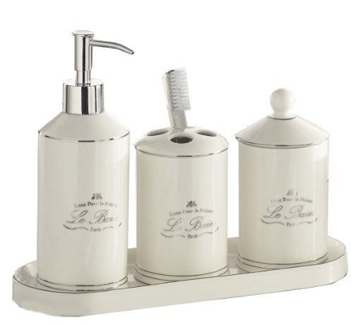 Le Bain 4 Piece Bathroom Set 41SsEWkuw2L Le Bain 4 Piece Bathroom Set
