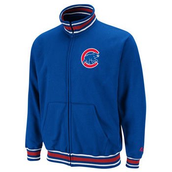 Chicago Cubs Majestic Clutch Hitter Full Zip Track Jacket - M