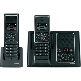 BT Verve 450 DECT Twin Digital Cordless Telephone with Answering Machine