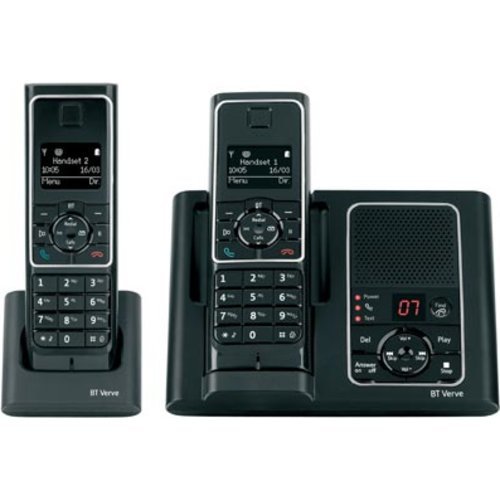 BT Verve 450 DECT Twin Digital Cordless Telephone with Answering Machine